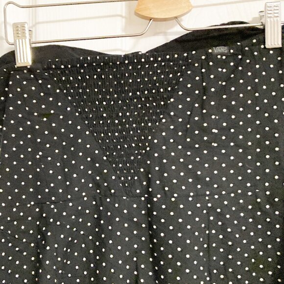 Vans Cherry Polka Dot 100% Cotton Strapless Dress Size L - Picture 5 of 8